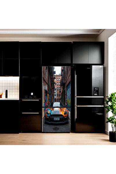 Avex Folie imprimata color pentru decor Frigider, dimensiune 200 x 90cm, mode...