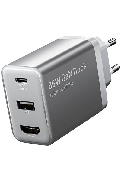 Vention FJAH0-EU USB(C+A)+HDMI GaN (60W/5W/4K@60Hz) (gri)