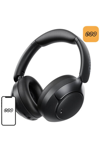 QCY 48784, 55 ore, Bluetooth 5.4, Negru