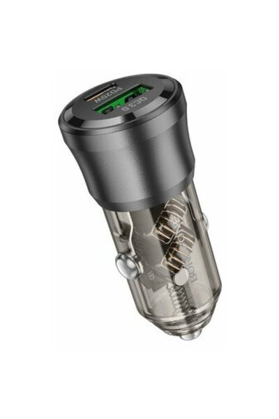 Borofone USB + Type C PD38W 3A, Negru