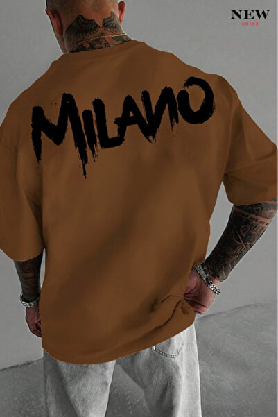 New Shine تي شيرت ميلانو مطبوع للجنسين