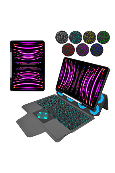 Techsuit [Pachet 360°] Husa cu tastatura + folie iPad Pro 2018 11.0 A1980A197...