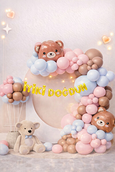 ENG PARTİ DÜNYASI 99 Parça Doğum Günü Balon Konsepti - İyiki Doğdun Seti ENG-...