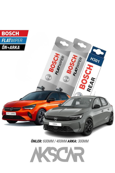 Bosch AKSCAR Aeroeco Opel Corsa F Ön Arka Silecek (2020-2025)