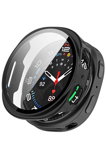 Techsuit Husa pentru Samsung Galaxy Watch8 44mm + Folie - Defense360 Pro - Black