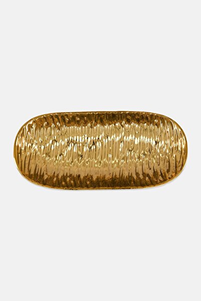 Catherine Malandrino 1 Piece Decorative Plate, Gold