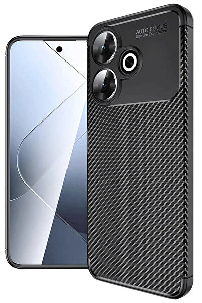 Hulyomer Hub حافظة هوليومر لهاتف شاومي ريدمي 13 4G بغطاء كربوني بتركيز تلقائي...