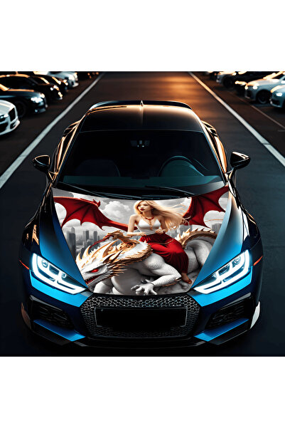 ART Folie Capota Auto "Hood Art" rezistenta la exterior, marime S (150 x 110c...