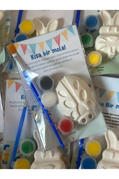 HARİKALAR DÜKKANI Uğur Böceği Figürlü Boyama Seti Karne Hediyesi / Yılbaşı / ...