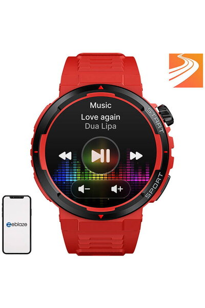 Zeblaze Ares 3 Plus 1.43" AMOLED 466 x 466 IPS68 Rosu