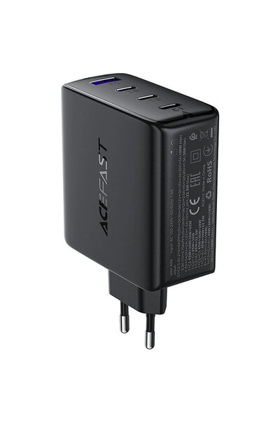 Acefast KF2346315 3x USB-A GaN2 PD100W Tip C Negru