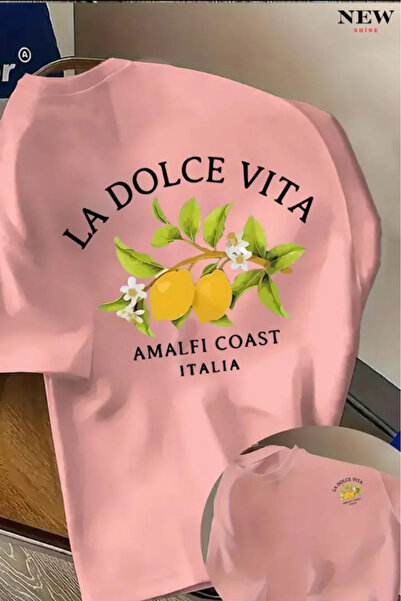 New Shine تي شيرت مطبوع للجنسين من لا دولتشي فيتا