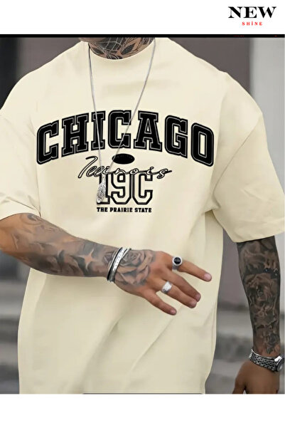 New Shine ΜΠΛΟΥΖΑ ΜΕ ΣΤΑΙΡΕΣ ΤΥΠΟΥΣΤΕΣ ΤΙΤΛΟΥΣ ΤΟΥ ΣΙΧΑΓΟΥ