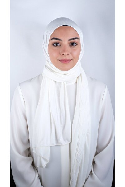 Helium Scarves Beyaz Luxury Penye Şal- Kadın Tesettür Jersey