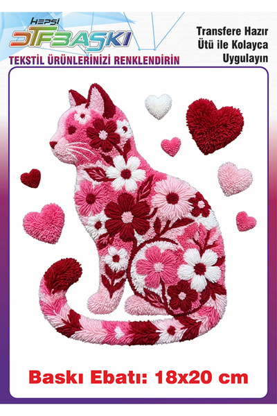 F17 Ajans Υφασμάτινη εκτύπωση σε μπλουζάκι με σχέδιο γάτας με όψη πλεξούδας π...