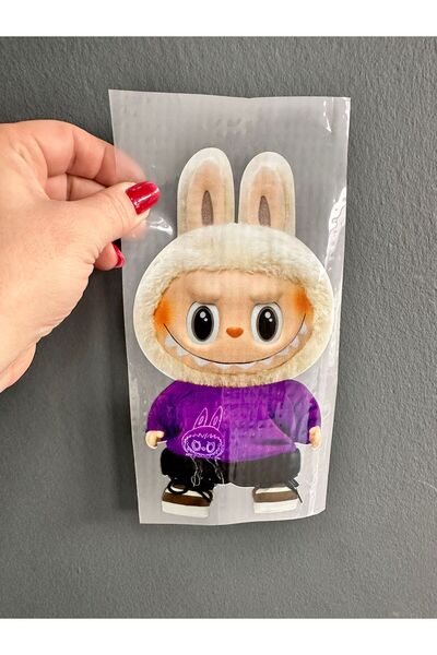 Gönülden Tasarım Iron-On Labubu Transfer Print Arma 19X11 cm Purple