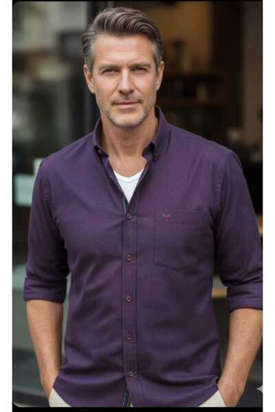 ARMA STİL 100% Cotton Long Sleeve Pocketed Plaid Classic Lightweight Thick Me...