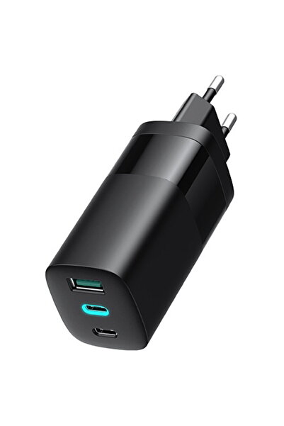 Havit GaN 2x USB-C + 1x USB-A Încărcare Rapidă 65W Negru