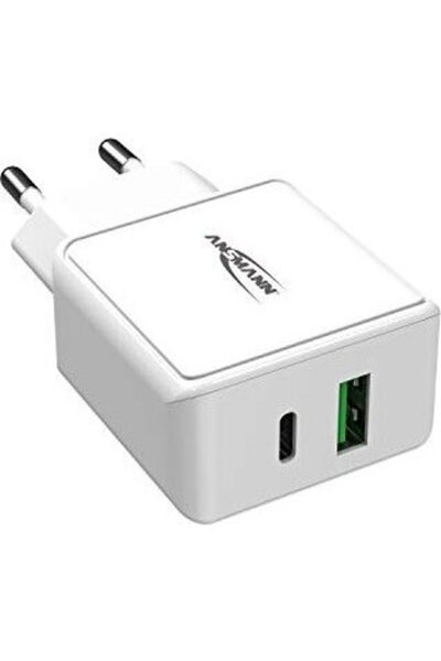 ANSMANN Încărcător 1001-0111 HC218PD, Power Delivery și încărcare rapidă, alb