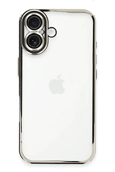 Hulyomer Hub حافظة هوليومر 16 بلس مع عدسة سيليكون - فضي 1185576