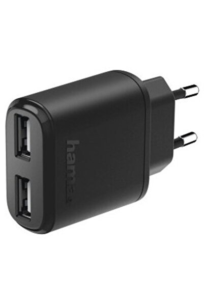 Hama 2x USB, 2.4 A, black
