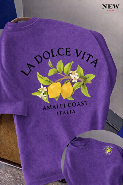 New Shine تي شيرت مطبوع للجنسين من لا دولتشي فيتا