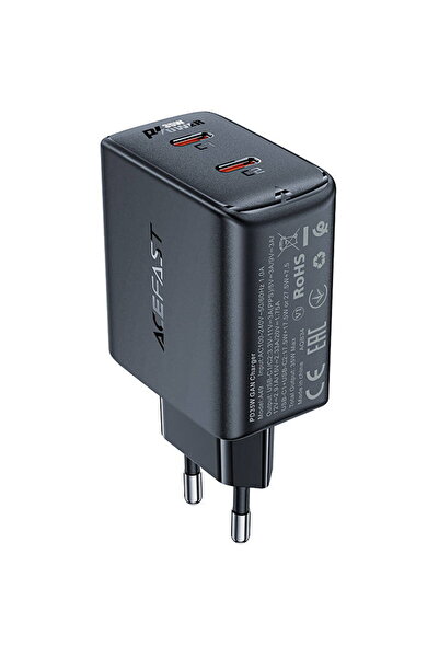Acefast A49, 2x USB-C, 35 W PD negru