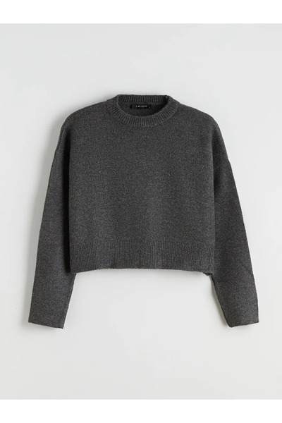 LC Waikiki Crew Neck Oversize Women's Knitwear Sweater