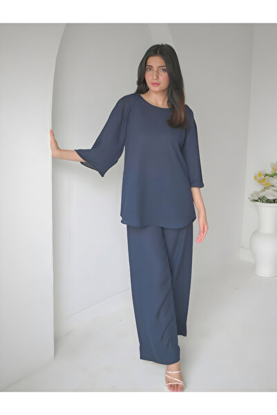 Zauk By Styli Women Relaxed Fit Longline Top and Pants Co-Ords