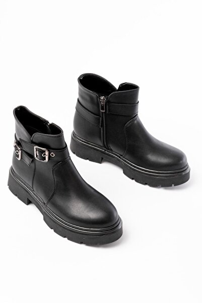 Zerenyus ZRİN-3037 Premium Μαύρες Γυναικείες Μπότες με Φερμουάρ και Αξεσουάρ ...