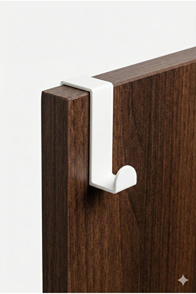 Karerca Tekli Kapı Arkası Askılık Beyaz Amerikan Kapı Arkası Banyo Mutfak Ask...