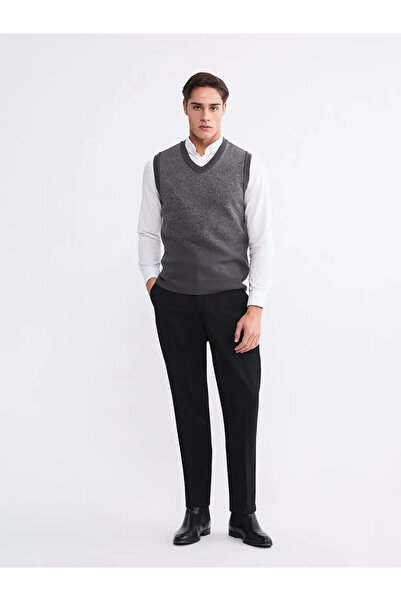 LC Waikiki Standard Mold V-Neck Men's Knitwear Sweater