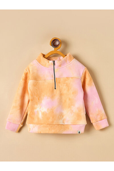 Stylo Bug By Styli Girls Orange Tie-Dye Sweatshirt