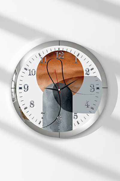 Zevahir Mobilya Dekorasyon Ceas de perete rotund din MDF cu tematică cu forme...