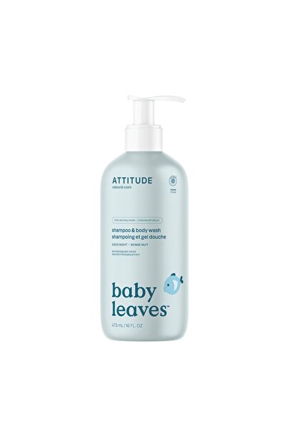 Attitude 2-in-1 Shampoo and Body Wash for Baby, EWG Verified, Dermatologicall...