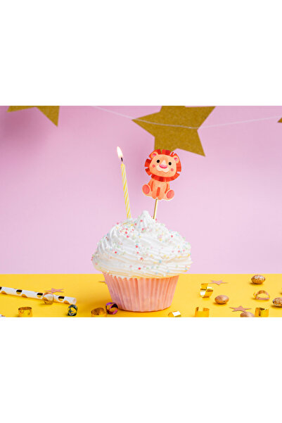 ST Design Aslanlı Cupcake Süsü 12'li Paket