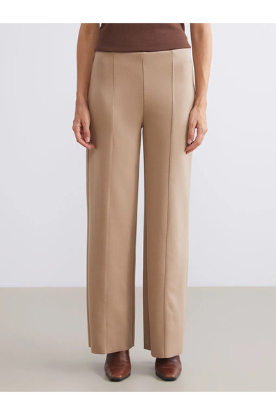 LC Waikiki Wide Leg Women's Trousers with Elastic Waist