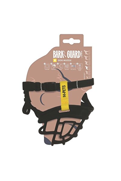 M-PETS BARK GUARD AĞIZLIK (M) BLACK/YELLOW