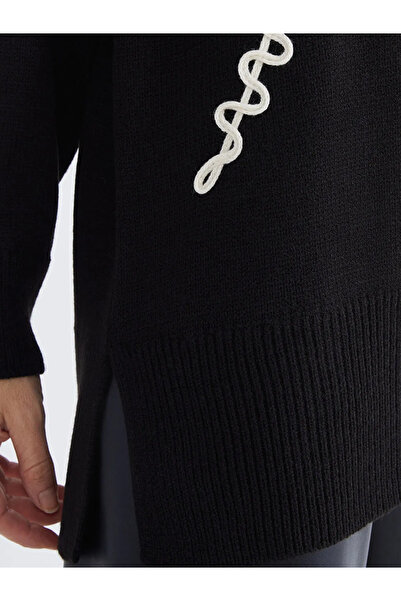 LC Waikiki Crew Neck Floral Embroidered Women's Knitwear Sweater