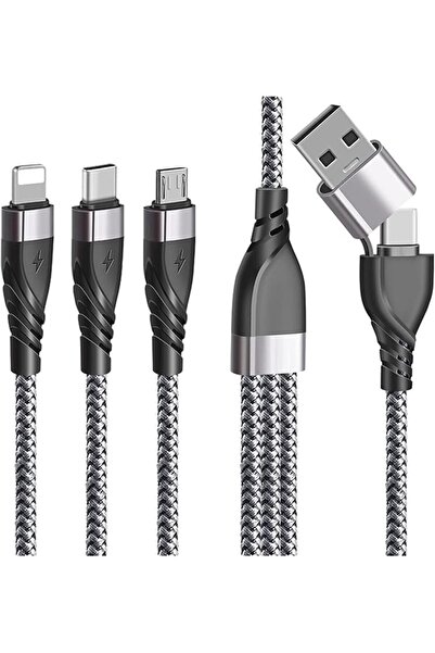The Bros Multi Charger Cable, USB A/USB C Multi Charging Cable 5 in 1 Fast Ch...