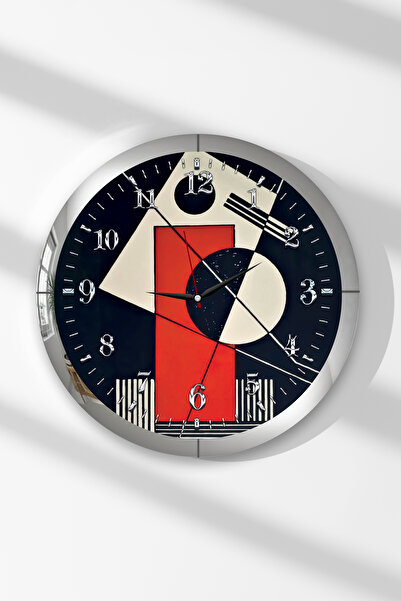 Zevahir Mobilya Dekorasyon Silver Framed Symmetrical Shapes Themed Round Mdf ...