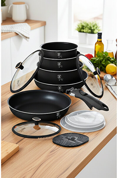 Berlinger Haus Black Rose Collection 13-piece titanium cookware set
