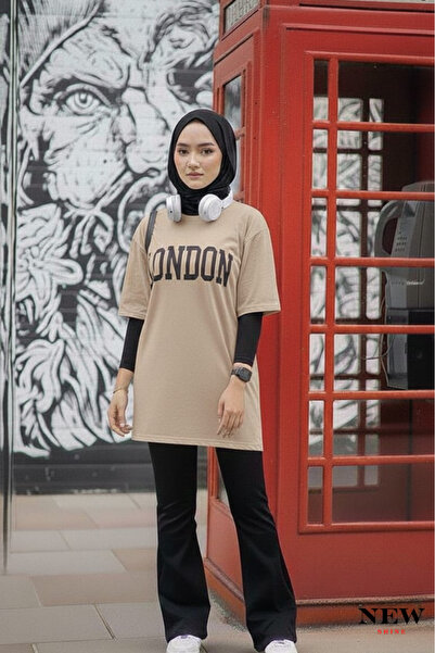 New Shine تي شيرت مطبوع عليه لندن للجنسين