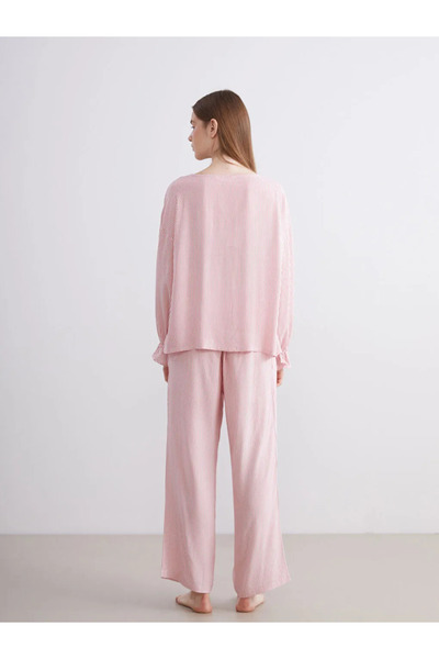 LC Waikiki V-Neck Striped Women's Pajama Set