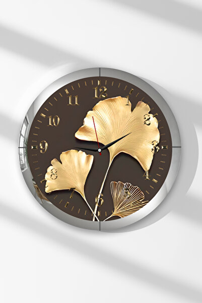 Zevahir Mobilya Dekorasyon Ceas de perete rotund din MDF cu tematică de flori...