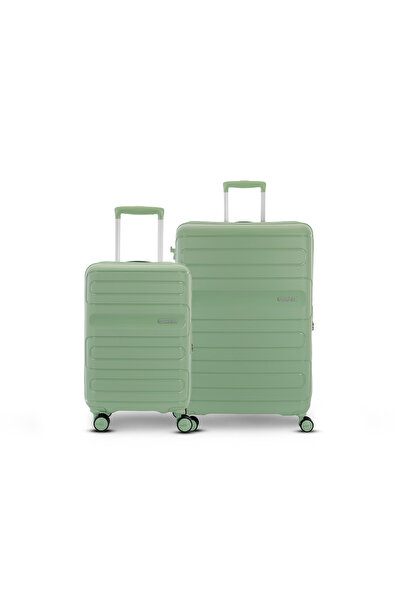 American Tourister RINIA 2‑Piece Hard Luggage Set – Green