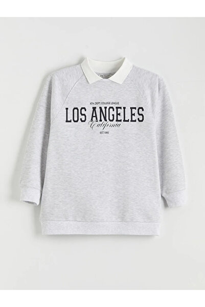 LC Waikiki Los Angeles Printed Women's Thick Sweatshirt Tunic