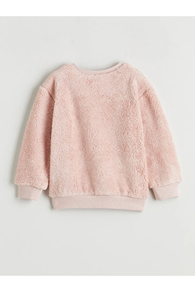 LC Waikiki Swea de pluș pentru fetiță cu broderie inimă tricou