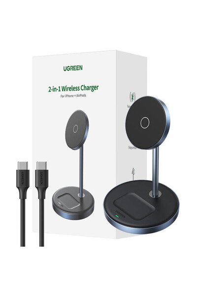 Ugreen Încărcător wireless 2 în 1 90668