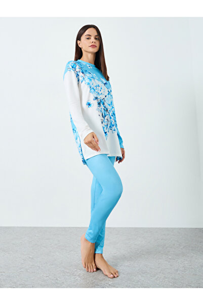 Take Two By Styli Women Floral Printed Long Sleeve Top and Pyjama Set